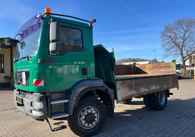 MAN 18.290 TGM wywrotka 3-str. MEILLER, 10 TON, MANUAL, 4x4! 