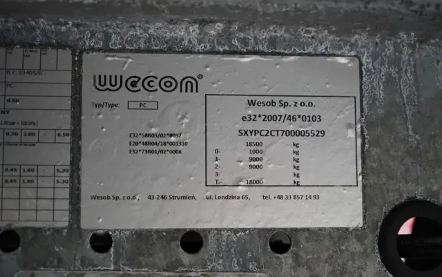 WECON PRZYCZEPA - 7,7 M / TANDEM / PRZEJAZDOWA  / SAF / 2023 ROK 