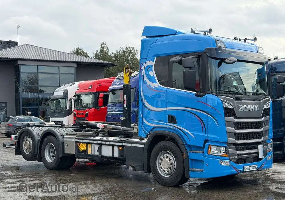 SCANIA R500 scania Hakowiec 6x2 z Niemiec 450000km ASO SCANIA KONTRAKT SERWISOWY 