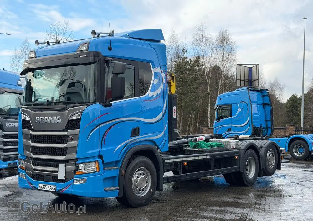 SCANIA R500 scania Hakowiec 6x2 z Niemiec 450000km ASO SCANIA KONTRAKT SERWISOWY 