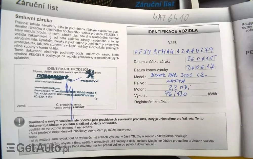 PEUGEOT BOXER WYWROTKA 