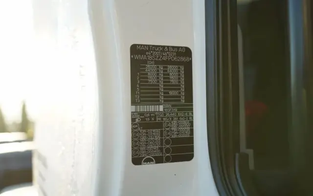 MAN TGS 26.440 / HAKOWIEC / MARREL AL TAM 20U  / 20 T / 6x2 / OŚ SKRĘTNA PODNOSZONA / OPONY 100% / EURO 6 