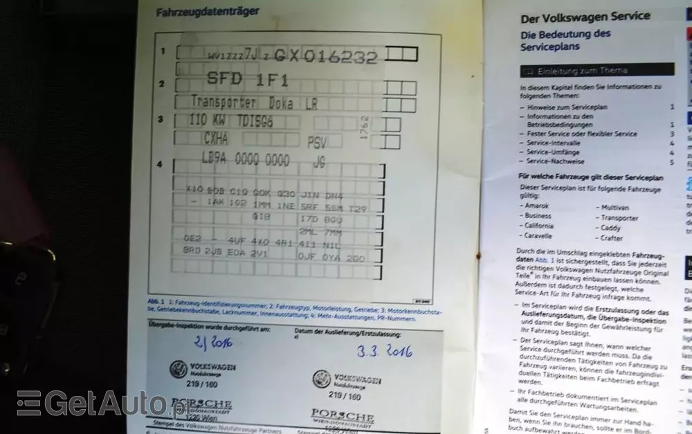 VOLKSWAGEN TRANSPORTER T6 DOKA 