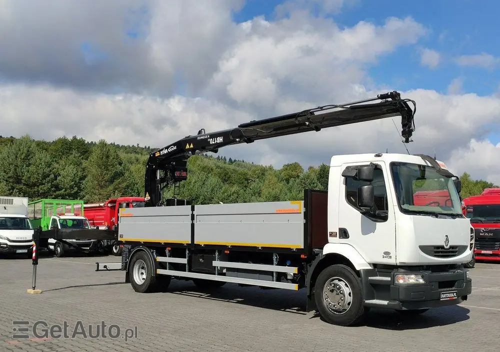 RENAULT Midlum 180.240DXI + HDS HYVA HB170E2 Udzwig 3.6Tony 