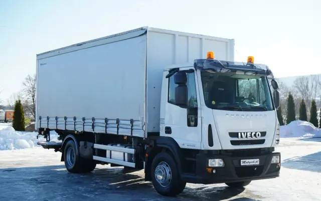 IVECO EUROCARGO 160E25 E6 / FIRANKA - 6 m / SOLÓWKA / WINDA ZAŁADOWCZA / AUTOMAT / 