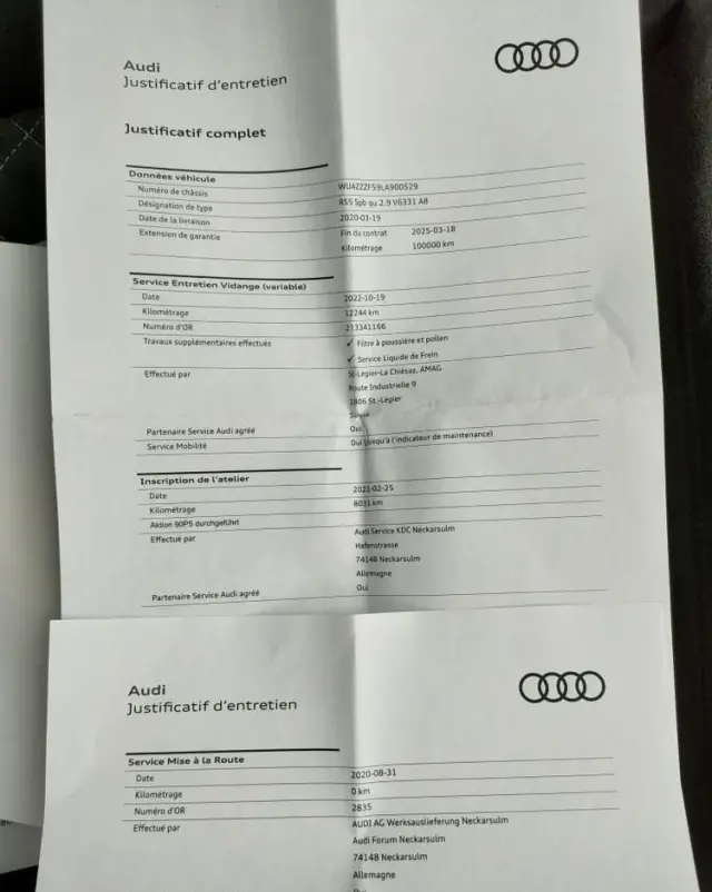 AUDI RS5 Sportback 2.9 TFSI Quattro Tiptronic