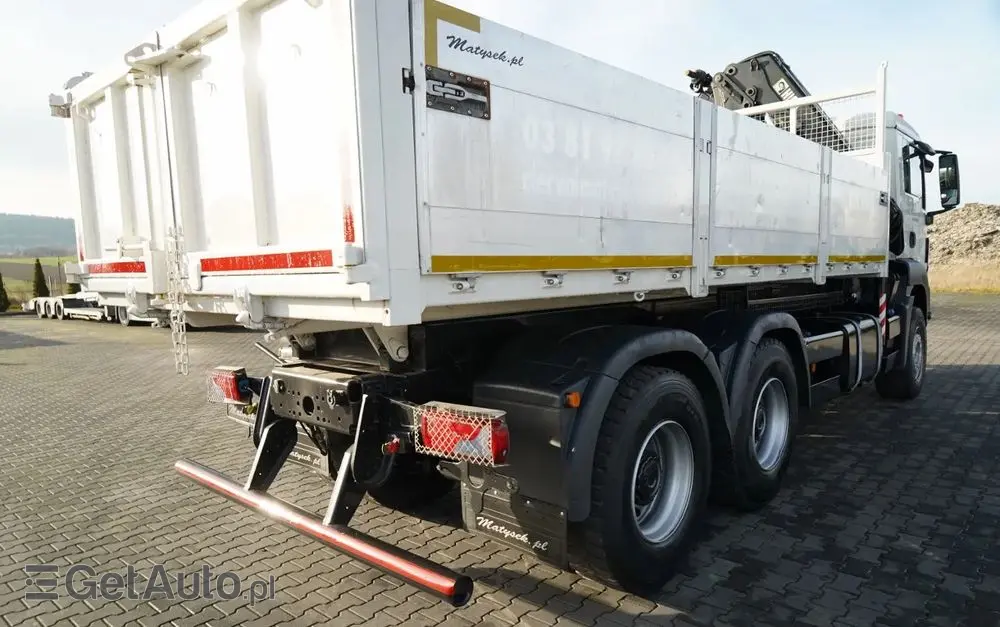 MAN TGS 33.360 / 6x4 / WYWROTKA TYLNOZSYPOWA 5,8 M + HDS HIAB XS 122 / STEROWANIE RADIOWE / HDS ZA KABINĄ / EURO 5 / MANUAL 