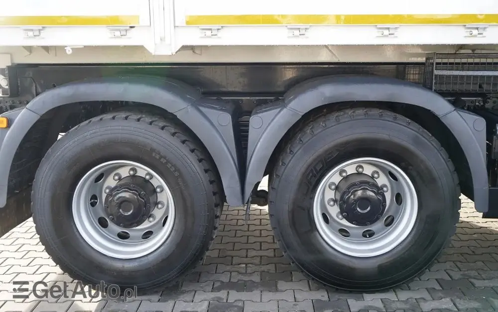 MAN TGS 33.360 / 6x4 / WYWROTKA TYLNOZSYPOWA 5,8 M + HDS HIAB XS 122 / STEROWANIE RADIOWE / HDS ZA KABINĄ / EURO 5 / MANUAL 