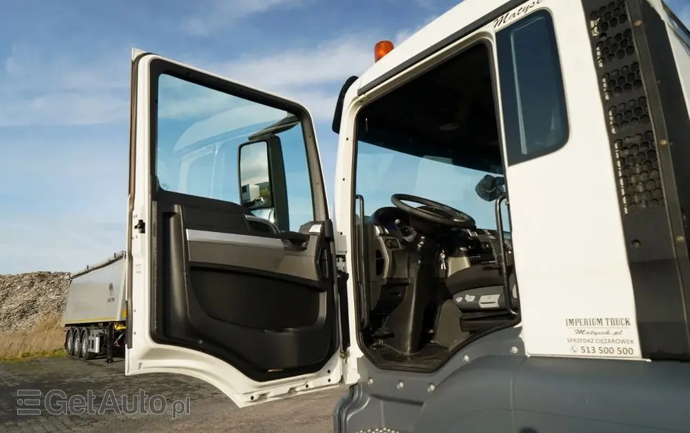 MAN TGS 33.360 / 6x4 / WYWROTKA TYLNOZSYPOWA 5,8 M + HDS HIAB XS 122 / STEROWANIE RADIOWE / HDS ZA KABINĄ / EURO 5 / MANUAL 