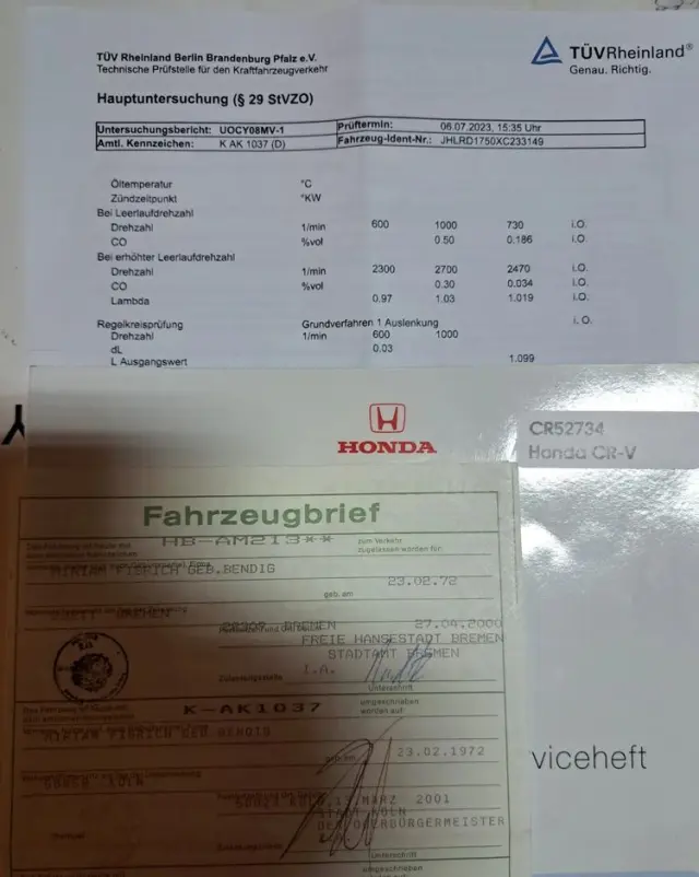 HONDA CR-V 2.0 L 4WD