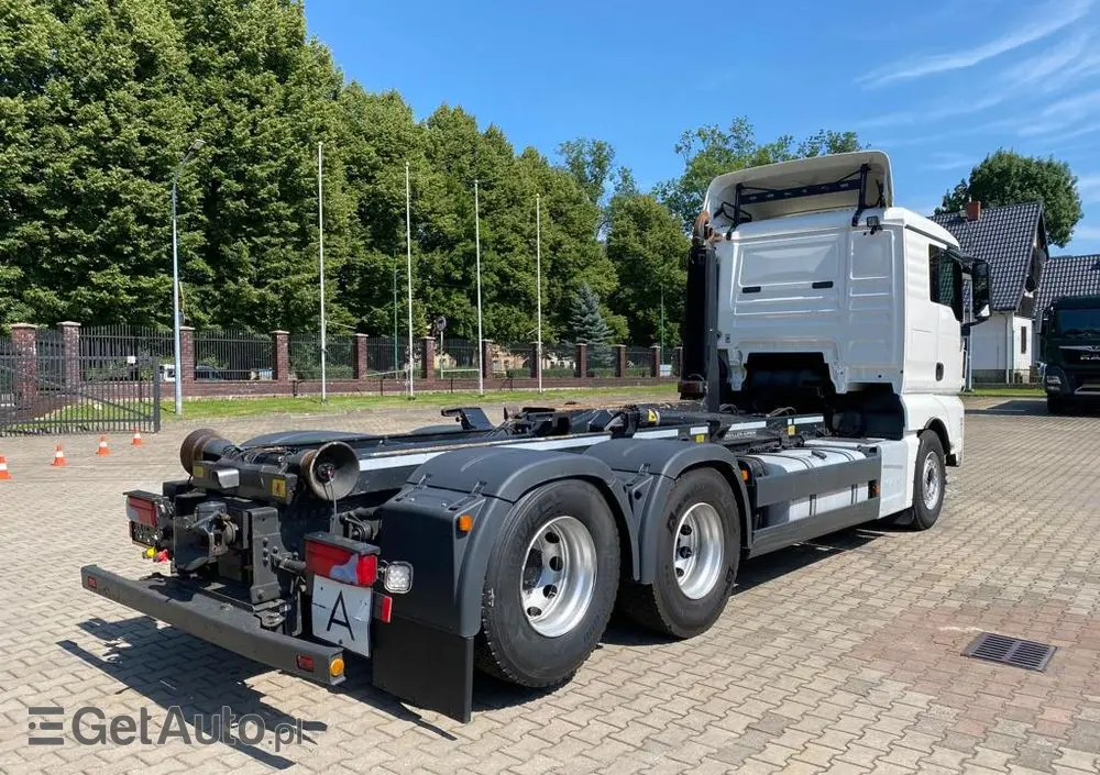 MAN 26.440 TGX hakowiec, 6x2, MEILLER, pilot, 306 t.km. 