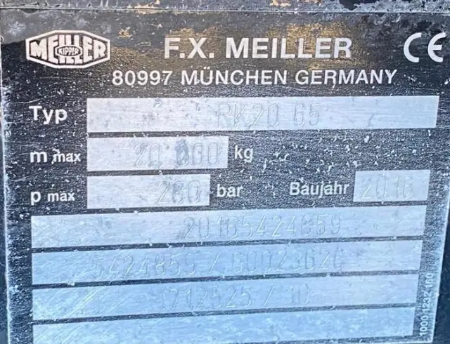 MAN 26.440 TGX hakowiec, 6x2, MEILLER, pilot, 306 t.km. 