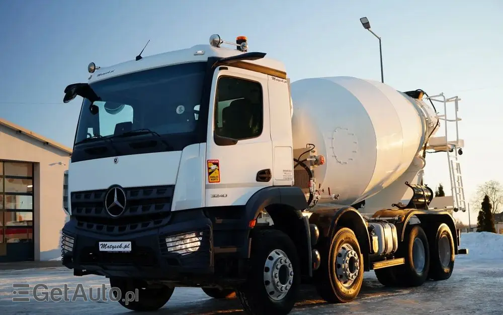 MERCEDES-BENZ AROCS 3240 / GRUSZKA 9M3 / 8x4 / BETONOMIESZARKA / AUTOMAT /  ALUFELGI / 