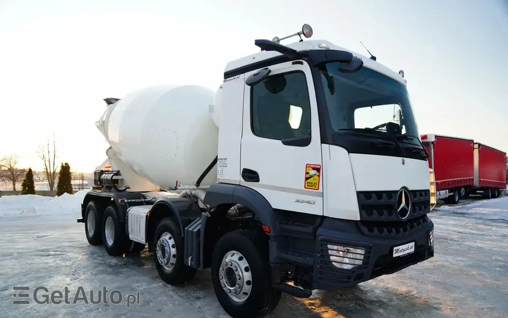 MERCEDES-BENZ AROCS 3240 / GRUSZKA 9M3 / 8x4 / BETONOMIESZARKA / AUTOMAT /  ALUFELGI / 