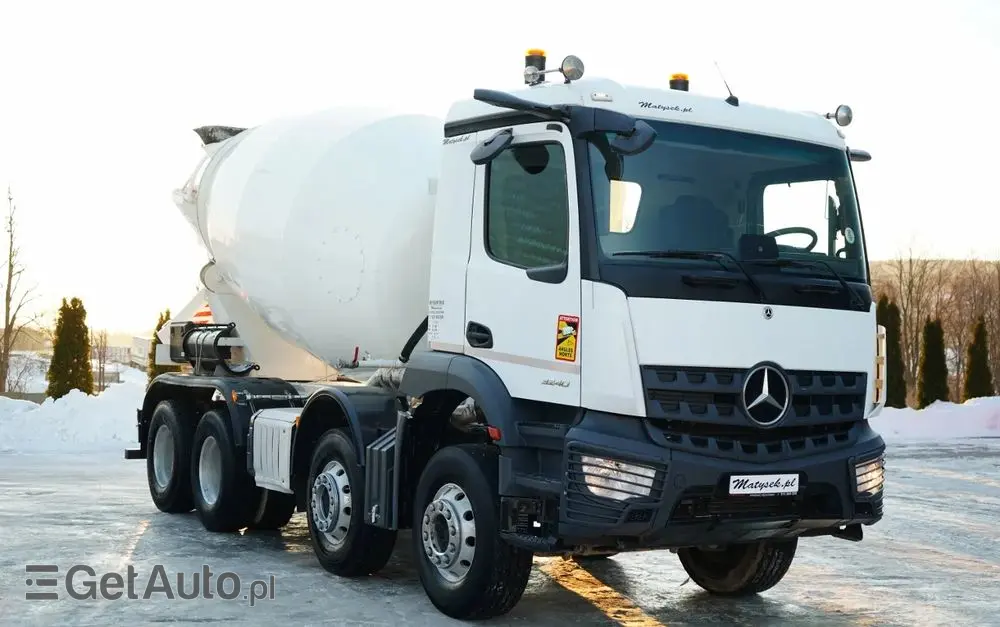 MERCEDES-BENZ AROCS 3240 / GRUSZKA 9M3 / 8x4 / BETONOMIESZARKA / AUTOMAT /  ALUFELGI / 