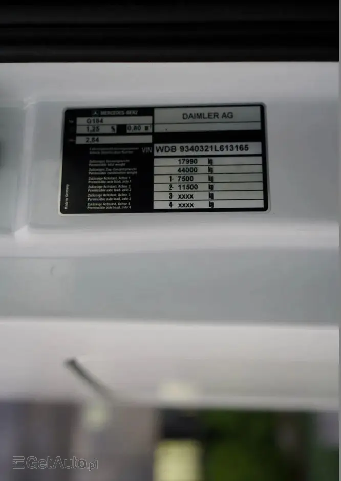 MERCEDES-BENZ ACTROS 1841 / HYDRAULIKA / SPROWADZONY / PO KONTRAKCIE SERWISOWYM 