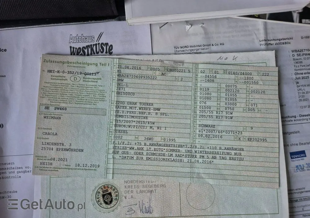 BMW Seria 2 220d Gran Tourer Luxury Line