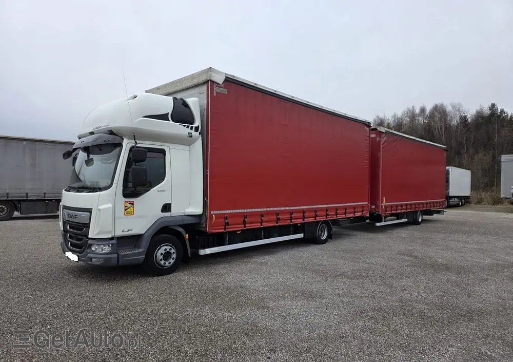 DAF LF 12/260 ZESTAW TANDEM  PRZEJAZDOWY 120m2 SALON PL. 