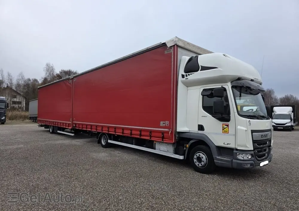 DAF LF 12/260 ZESTAW TANDEM  PRZEJAZDOWY 120m2 SALON PL. 