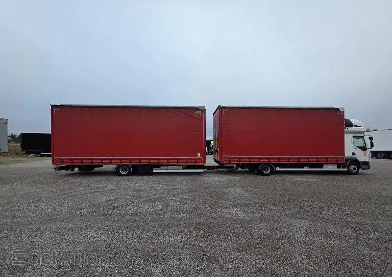 DAF LF 12/260 ZESTAW TANDEM  PRZEJAZDOWY 120m2 SALON PL. 