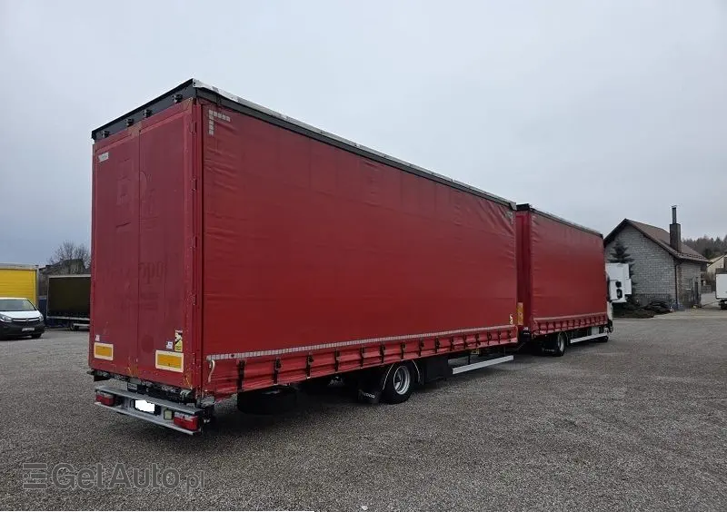 DAF LF 12/260 ZESTAW TANDEM  PRZEJAZDOWY 120m2 SALON PL. 