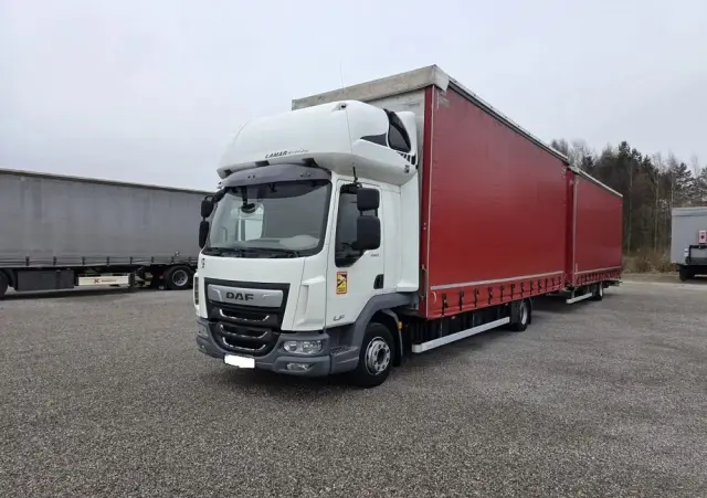 DAF LF 12/260 ZESTAW TANDEM  PRZEJAZDOWY 120m2 SALON PL. 