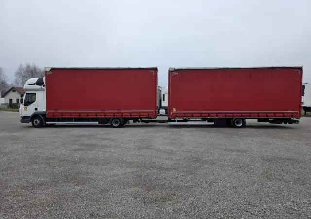 DAF LF 12/260 ZESTAW TANDEM  PRZEJAZDOWY 120m2 SALON PL. 