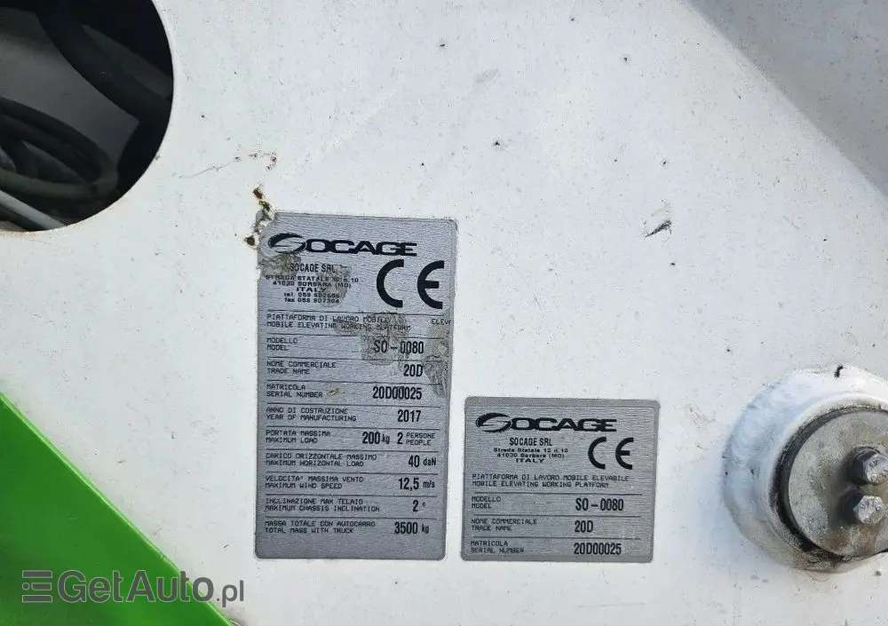 IVECO DAILY  ZWYŻKA , PODNOŚNIK KOSZOWY 20 METRÓW 