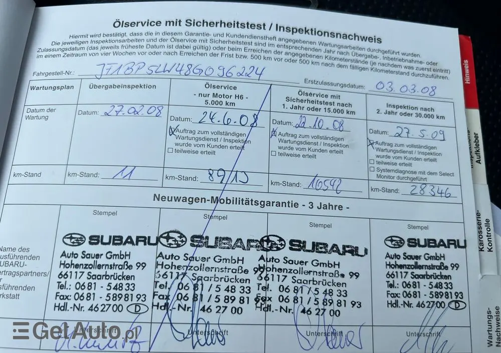 SUBARU Legacy Kombi 2.0RA HID