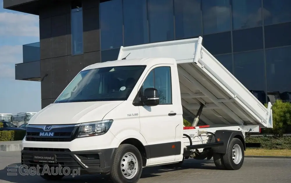 MAN TGE 5.180 / WYWROTKA TYLNOZSYPOWA / RADAR  / BLIŹNIAK / MANUAL / SPROWADZONY 