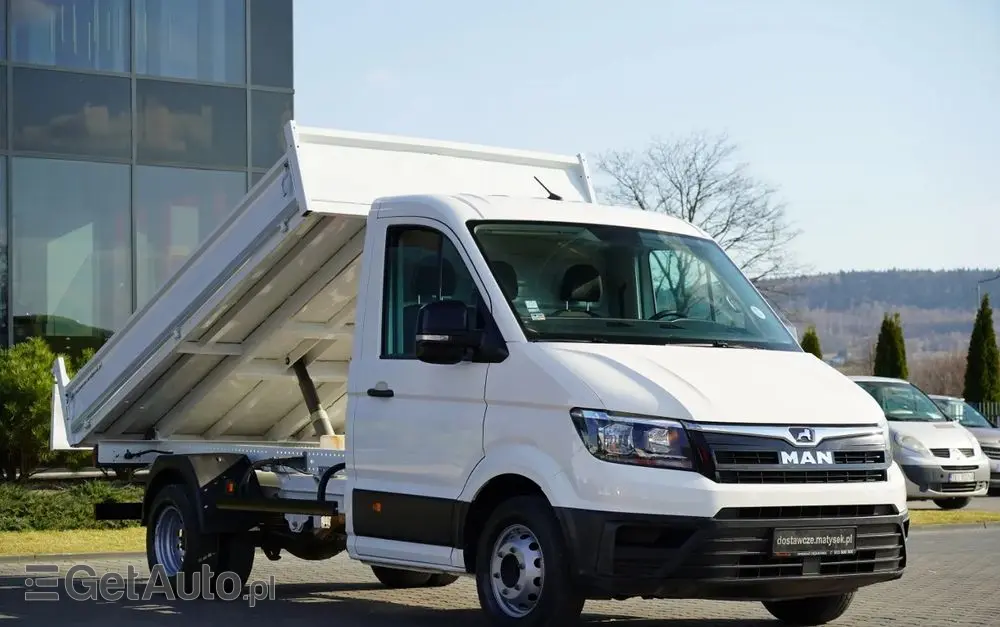MAN TGE 5.180 / WYWROTKA TYLNOZSYPOWA / RADAR  / BLIŹNIAK / MANUAL / SPROWADZONY 