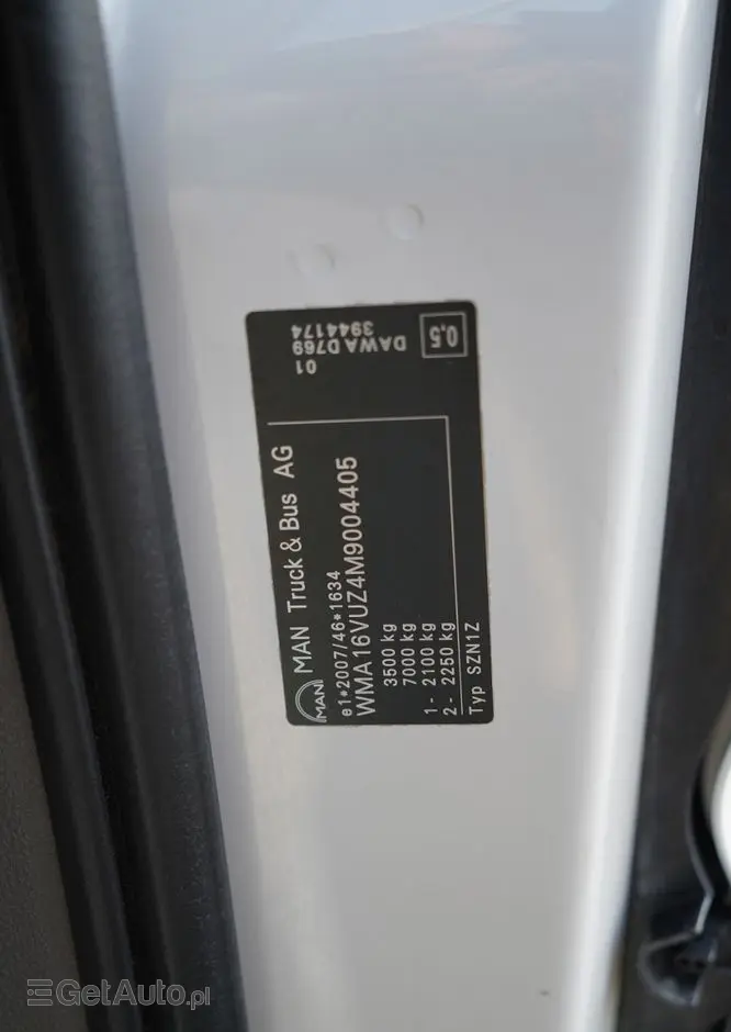 MAN TGE 5.180 / WYWROTKA TYLNOZSYPOWA / RADAR  / BLIŹNIAK / MANUAL / SPROWADZONY 