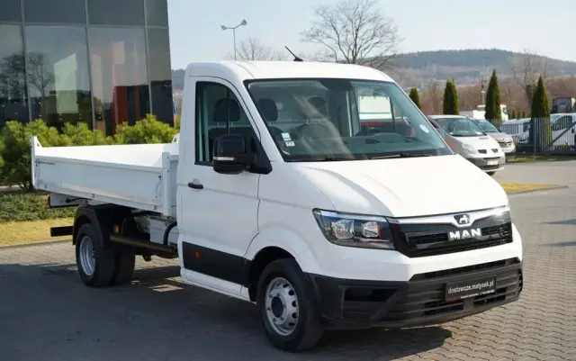 MAN TGE 5.180 / WYWROTKA TYLNOZSYPOWA / RADAR  / BLIŹNIAK / MANUAL / SPROWADZONY 