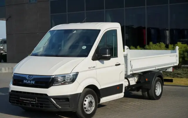 MAN TGE 5.180 / WYWROTKA TYLNOZSYPOWA / RADAR  / BLIŹNIAK / MANUAL / SPROWADZONY 