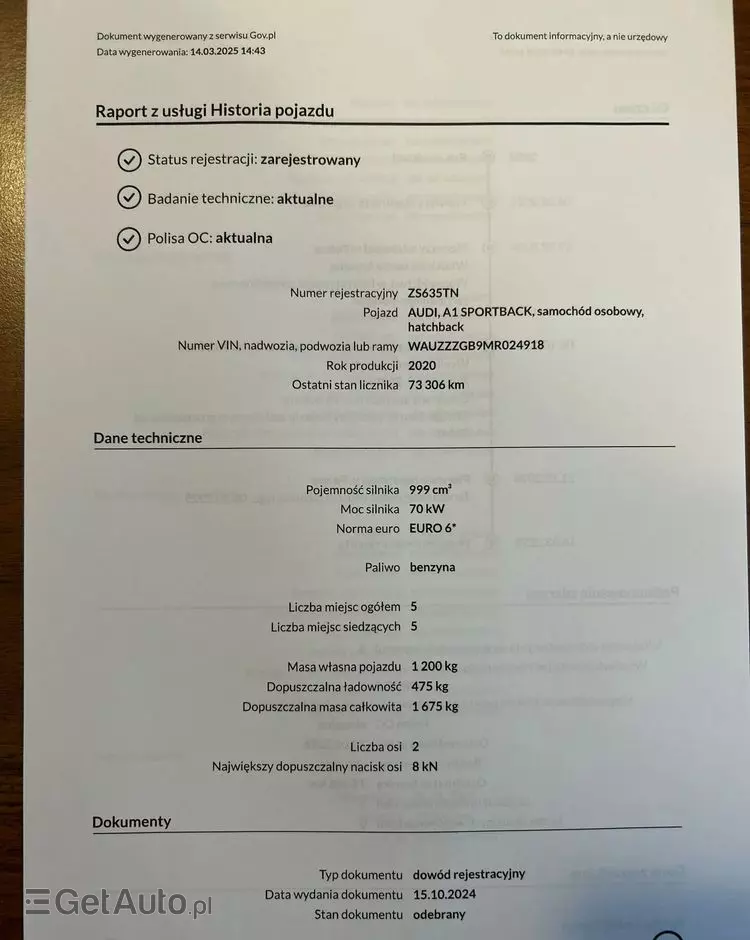 AUDI A1 25 TFSI Sportback S tronic