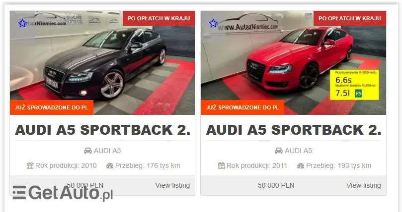 AUDI A5 Sportback 2.0 TFSI Quattro S tronic