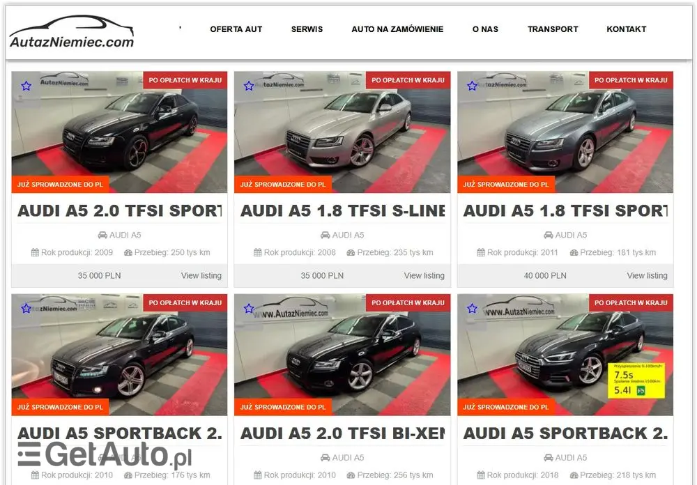 AUDI A5 Sportback 2.0 TFSI Quattro S tronic