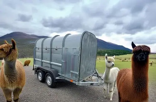 PRZYCZEPA DO PRZEWOZU ŻYWYCH ZWIERZĄT DO BYDŁA CIELĄT ŚWIŃ KRÓW KÓZ OW Przyczepa 