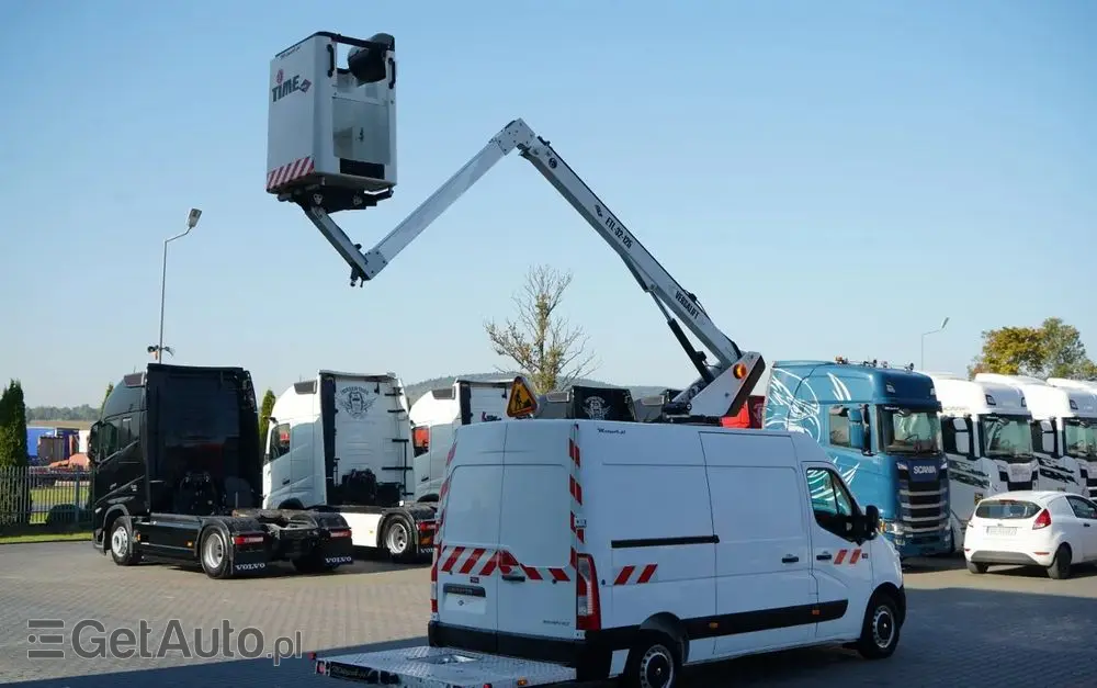 RENAULT MASTER / PODNOŚNIK KOSZOWY - 10.5 m / BLASZAK + WZWYŻKA / 