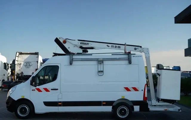 RENAULT MASTER / PODNOŚNIK KOSZOWY - 10.5 m / BLASZAK + WZWYŻKA / 