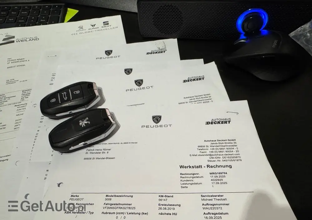 PEUGEOT 3008 1.6 PureTech GPF Allure S&S EAT8