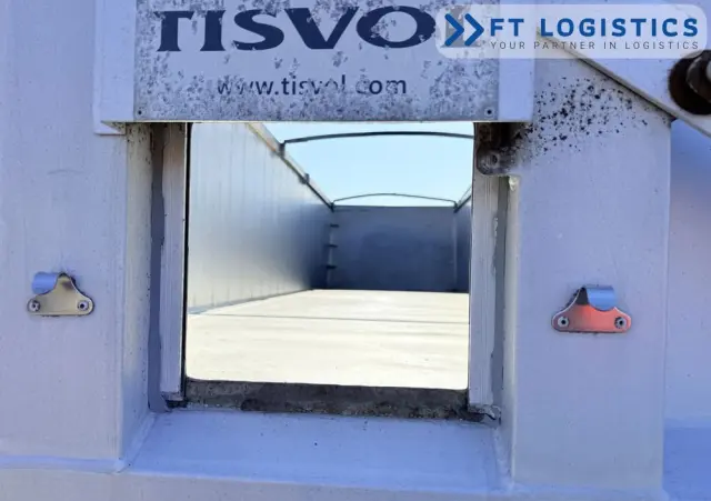 TISVOL TISVOL 2SNA | SAF | KLAPA + SZYBER DO ZSYPU | 43m3 | CAŁA ALUMINIOWA | MASA WŁASNA 5240 KG | PODNOSZONA PIERWSZA OŚ | ALUFELGI 