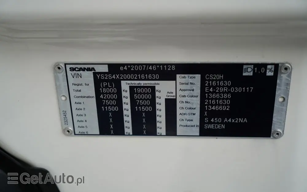 SCANIA S 450 / RETARDER / 