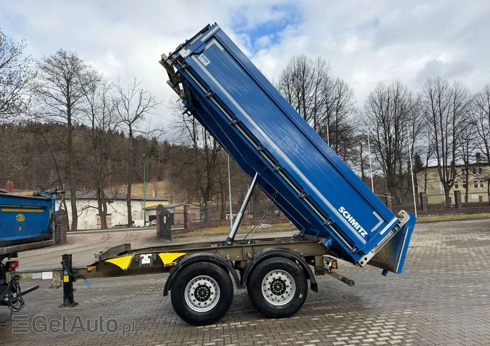 SCHMITZ CARGOBULL ZKI 18 przyczepa wywrotka tandem, BORDMATIC, plandeka, TOP! 