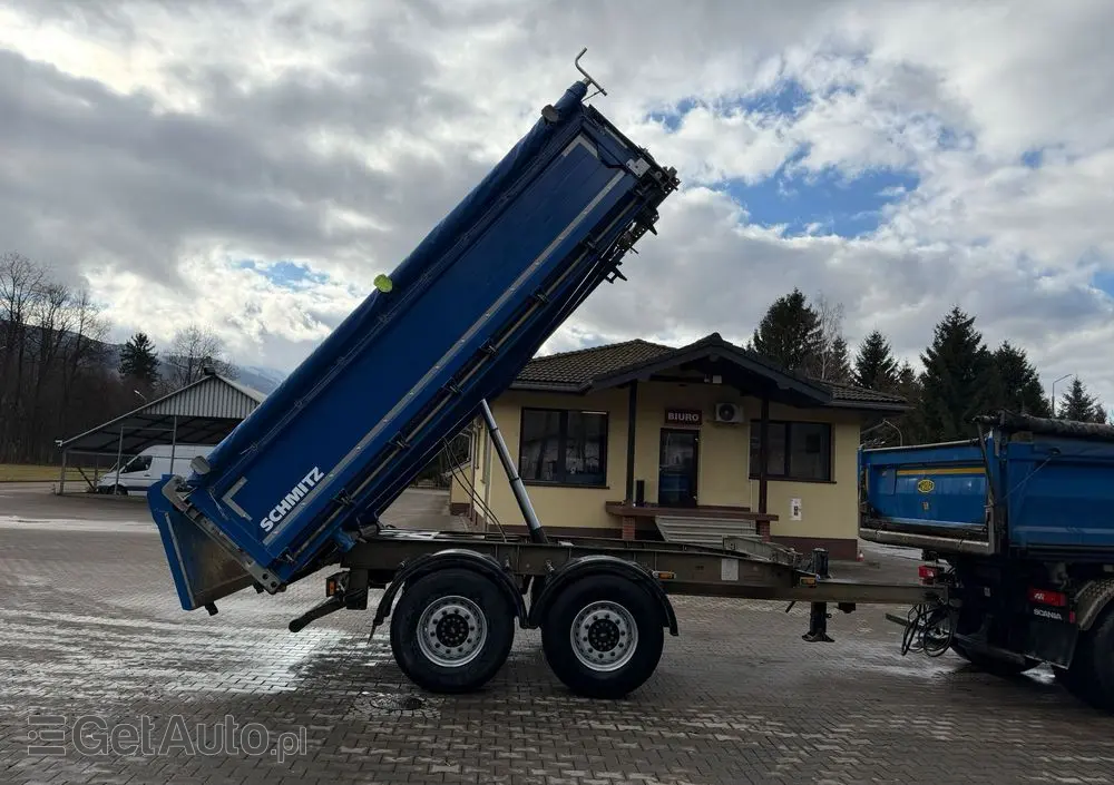 SCHMITZ CARGOBULL ZKI 18 przyczepa wywrotka tandem, BORDMATIC, plandeka, TOP! 