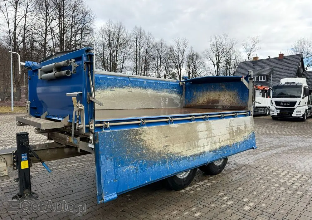 SCHMITZ CARGOBULL ZKI 18 przyczepa wywrotka tandem, BORDMATIC, plandeka, TOP! 