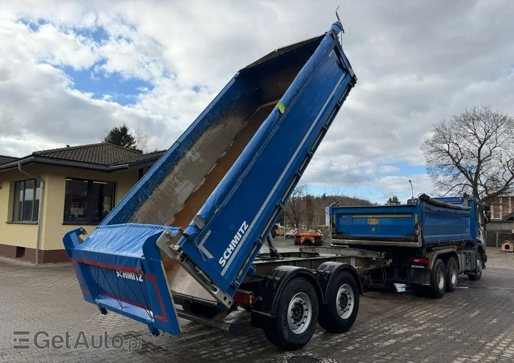 SCHMITZ CARGOBULL ZKI 18 przyczepa wywrotka tandem, BORDMATIC, plandeka, TOP! 