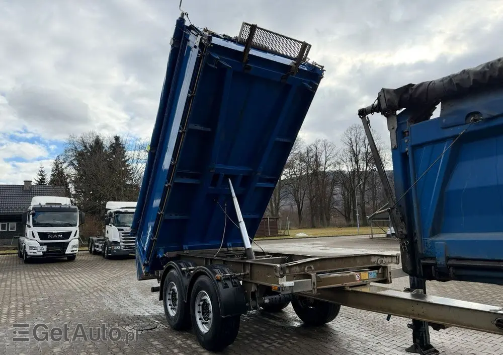 SCHMITZ CARGOBULL ZKI 18 przyczepa wywrotka tandem, BORDMATIC, plandeka, TOP! 