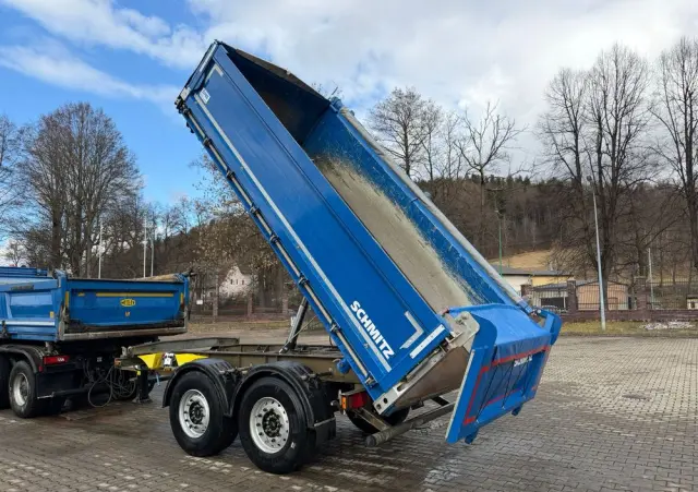 SCHMITZ CARGOBULL ZKI 18 przyczepa wywrotka tandem, BORDMATIC, plandeka, TOP! 