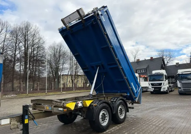 SCHMITZ CARGOBULL ZKI 18 przyczepa wywrotka tandem, BORDMATIC, plandeka, TOP! 